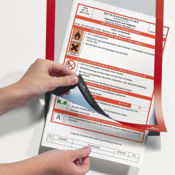 DURABLE Duraframe A4 489903 rot