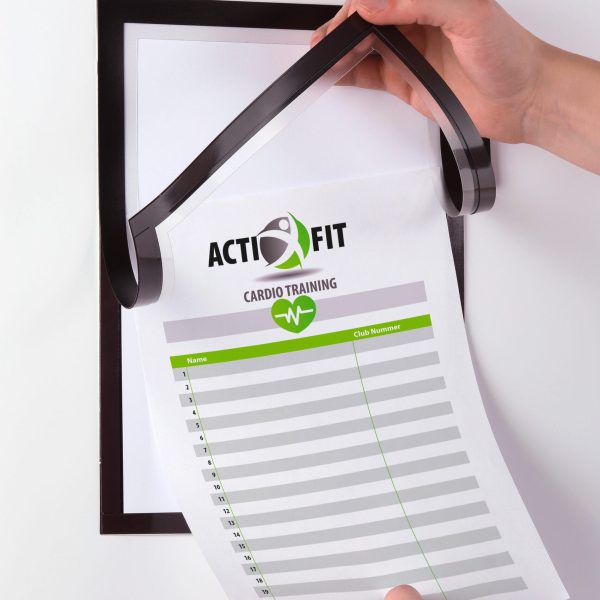 DURABLE Duraframe Note A4 499301 selbstklebend, schwarz