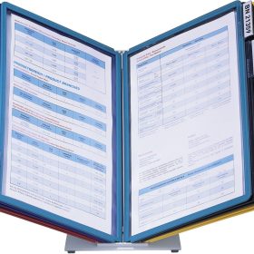 DURABLE Displaysystem VARIO Table 10 557000 farbig, 10 Sichttafeln A4