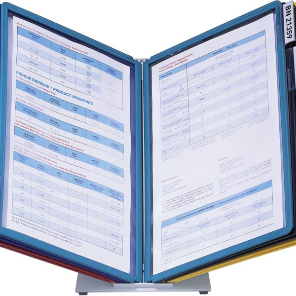 DURABLE Displaysystem VARIO Table 10 557000 farbig, 10 Sichttafeln A4