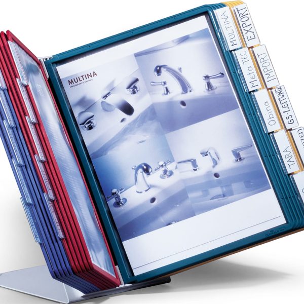 DURABLE Displaysystem VARIO Table 20 569900 farbig, mit 20 Sichttafeln A4