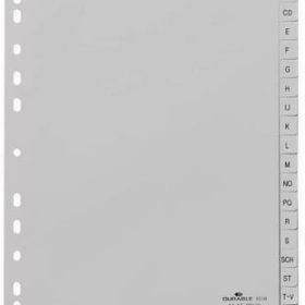 DURABLE Register PP A4 651010 grau A-Z 20-teilig
