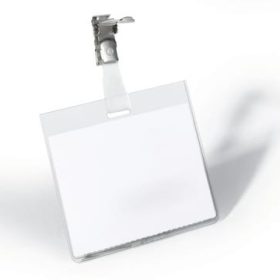 DURABLE Namensschild mit Clip 800319 transp., PVC, 60x90mm 25 Stk.
