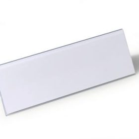 DURABLE Tischnamensschild Dachform 805219 transp., 61/122x210mm 25 Stk.