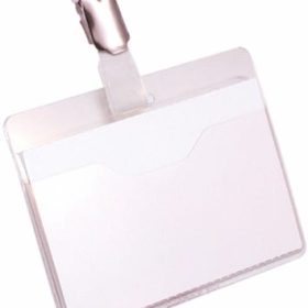 DURABLE Namensschild mit Clip 810619 transp., PVC, 60x90mm 25 pcs.