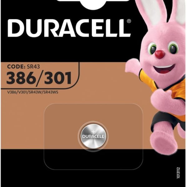 DURACELL Knopfbatterie Specialty 386/301 V386,V301,SR43W,SR4WS,1.5V