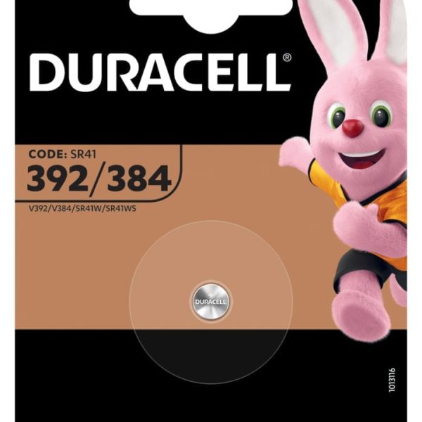 DURACELL Knopfbatterie Specialty 392/384 V392, V384, SR41W, 1.5V