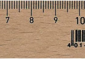 DUX Holzlineal 17cm 9061 unlackiert