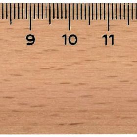 DUX Holzlineal 20cm 9062 unlackiert