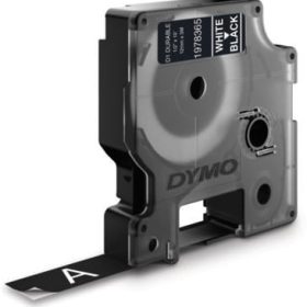 DYMO D1 Vinyl Band 12mmx3m 1978365 weiss/schwarz