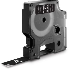 DYMO Schriftband D1 weiss/schwarz S0720610 12mm/7m