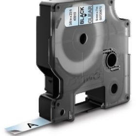 DYMO Schriftband D1 schwarz/transp. S0720670 9mm/7m
