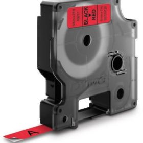 DYMO Schriftband D1 schwarz/rot S0720720 9mm/7m