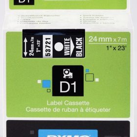 DYMO Schriftband D1 24mm/7m S0721010 schwarz/weiss