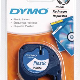 DYMO Schriftband LetraTag weiss S0721660 Plastik 12mmx4m