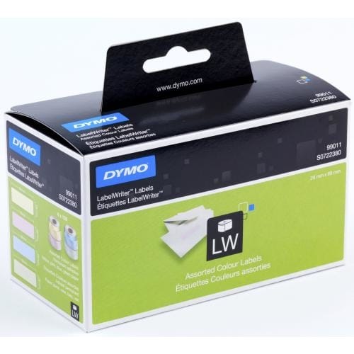 DYMO-S0722380-5411313990110 DYMO Adressetiketten Papier 89x28mm S0722380 4-farbig, permanent 4x130 Stk. – Hochwertig & günstig bei ShopDeca
