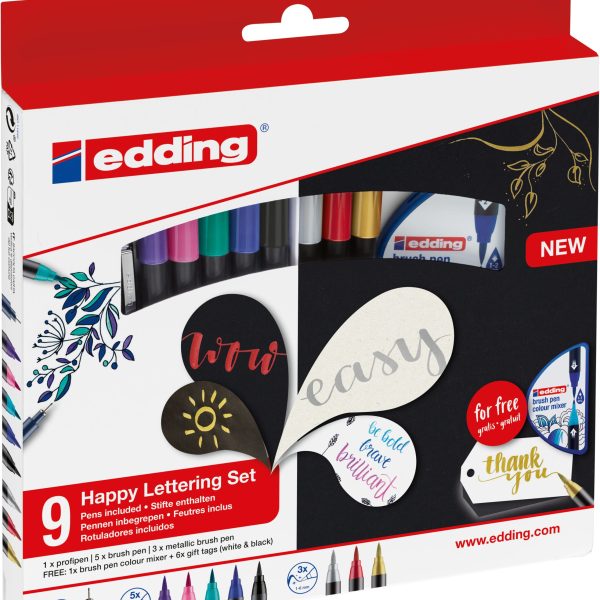 EDDING Happy Lettering Set 004726 11-teilig