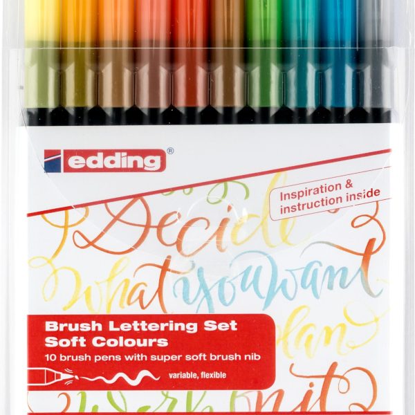 EDDING Brushpen 1340 Soft Colours 1340 E10 10 stk.