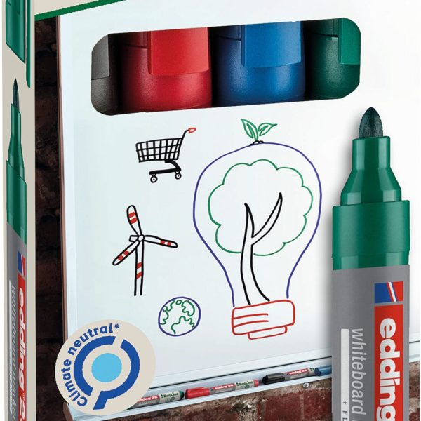 EDDING Boardmarker 28 EcoLine 1.5-3mm 28-E4 4-farbig ass.