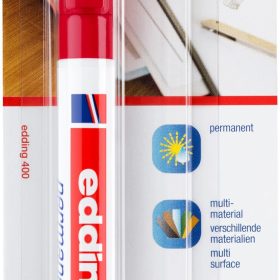 EDDING Permanent Marker 400 1mm 400BLI-2 rot Blister