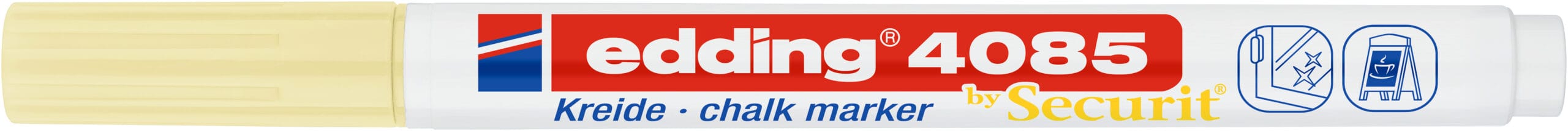 EDDING-4085-135-4057305036759 EDDING Chalk Marker 4085 1-2mm 4085-135 pastellgelb – Hochwertig & günstig bei ShopDeca