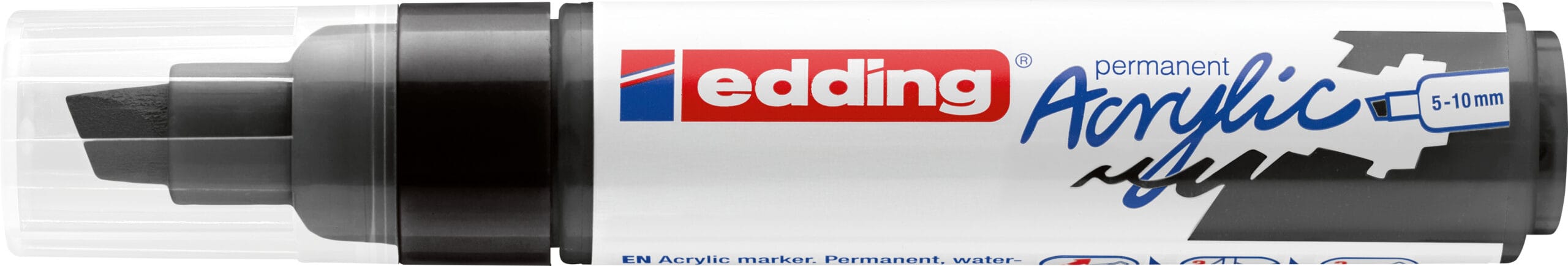 EDDING-5000-901-4057305025814 EDDING Acrylmarker 5000 5-10mm 5000-901 tiefschwarz sdm – Bild 1