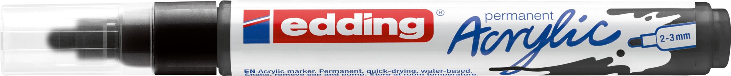 EDDING-5100-901-4057305025845 EDDING Acrylmarker 5100 2-3mm 5100-901 tiefschwarz sdm – Hochwertig & günstig bei ShopDeca