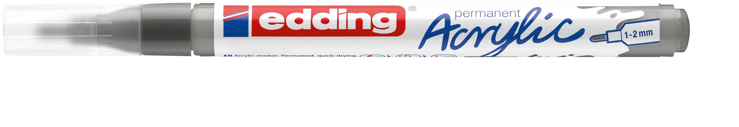 EDDING-5300-926-4057305027795 EDDING Acrylmarker 5300 1-2mm 5300-926 anthrazit sdm – Bild 1