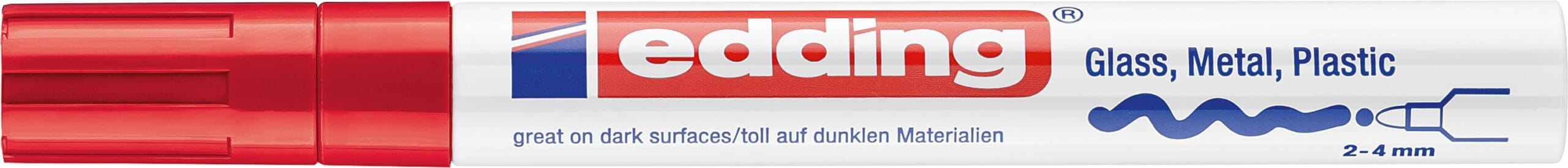 EDDING-750-2-CREA-4004764953059 EDDING Paintmarker 750 2-4mm 750-2 CREA rot – Hochwertig & günstig bei ShopDeca