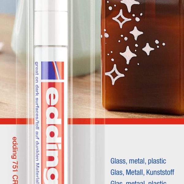 EDDING Paintmarker 751 CREA 1-2mm 751BLI-49 CREA weiss Blister