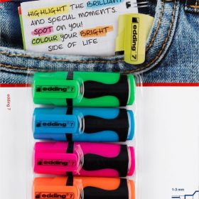 EDDING Textmarker Mini 1-3mm 7BLI-99 5 Farben ass.