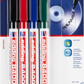 EDDING CD/ DVD Marker 8400 0.5-1mm 8400BLI-1234 4 Farben ass. Blister
