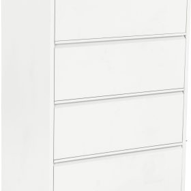 EDGY HR-Schrank 3424/9003 4 Schubladen breit, weiss