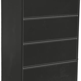EDGY HR-Schrank 3424/9005 4 Schubladen breit, schwarz