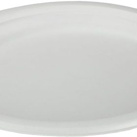 EJS Teller aus Bagasse 23cm 3142.2002 weiss 50 Stk.