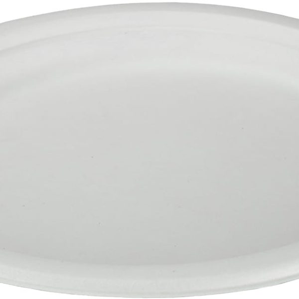 EJS Teller aus Bagasse 23cm 3142.2002 weiss 50 Stk.