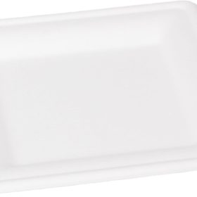ELCO Teller aus Bagasse 26x26cm 10230020-016 weiss, 10Stk.