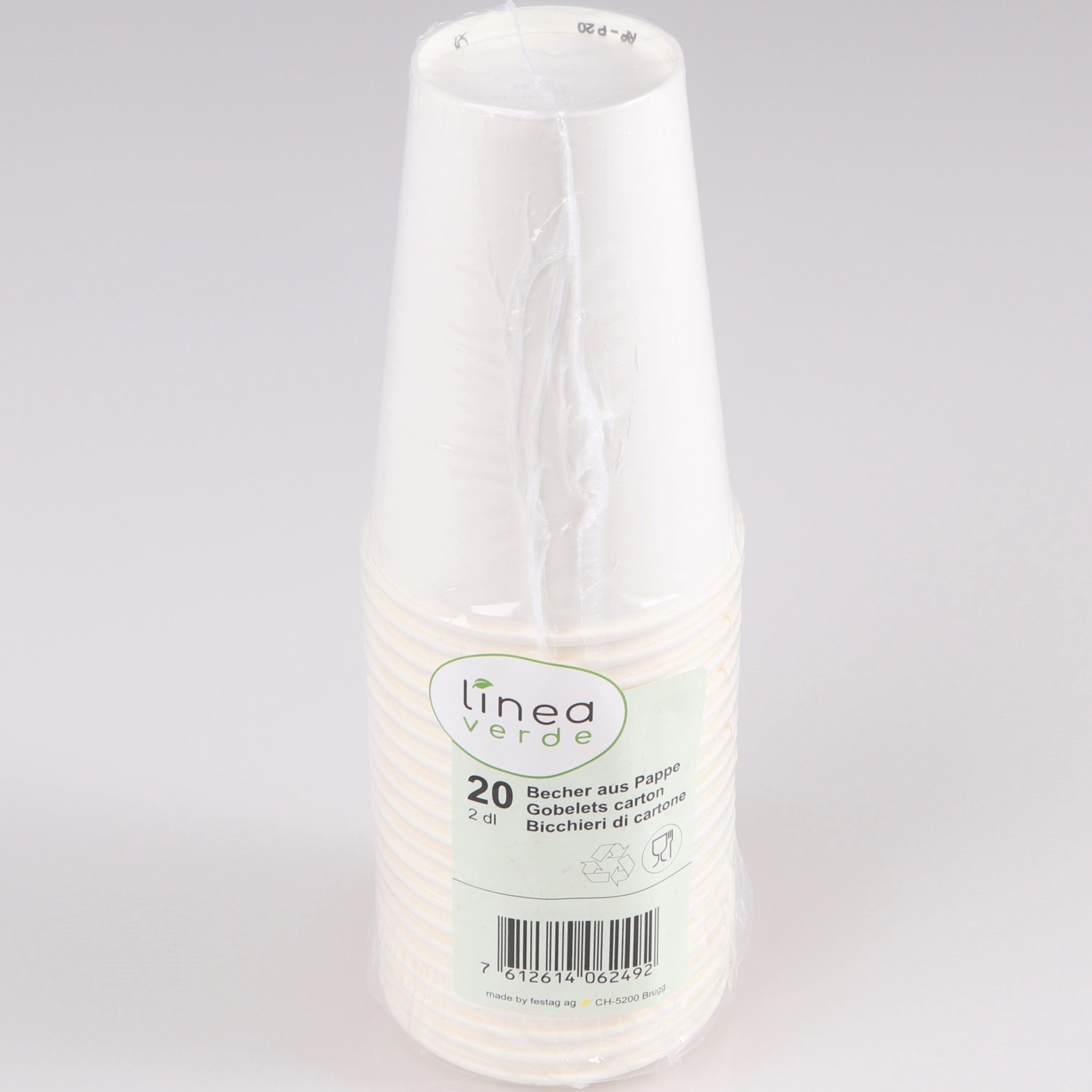 ELCO-20000820-001-7612614062492 ELCO Pappbecher 2dl 20000820-001 weiss, 20Stk. – Hochwertig & günstig bei ShopDeca
