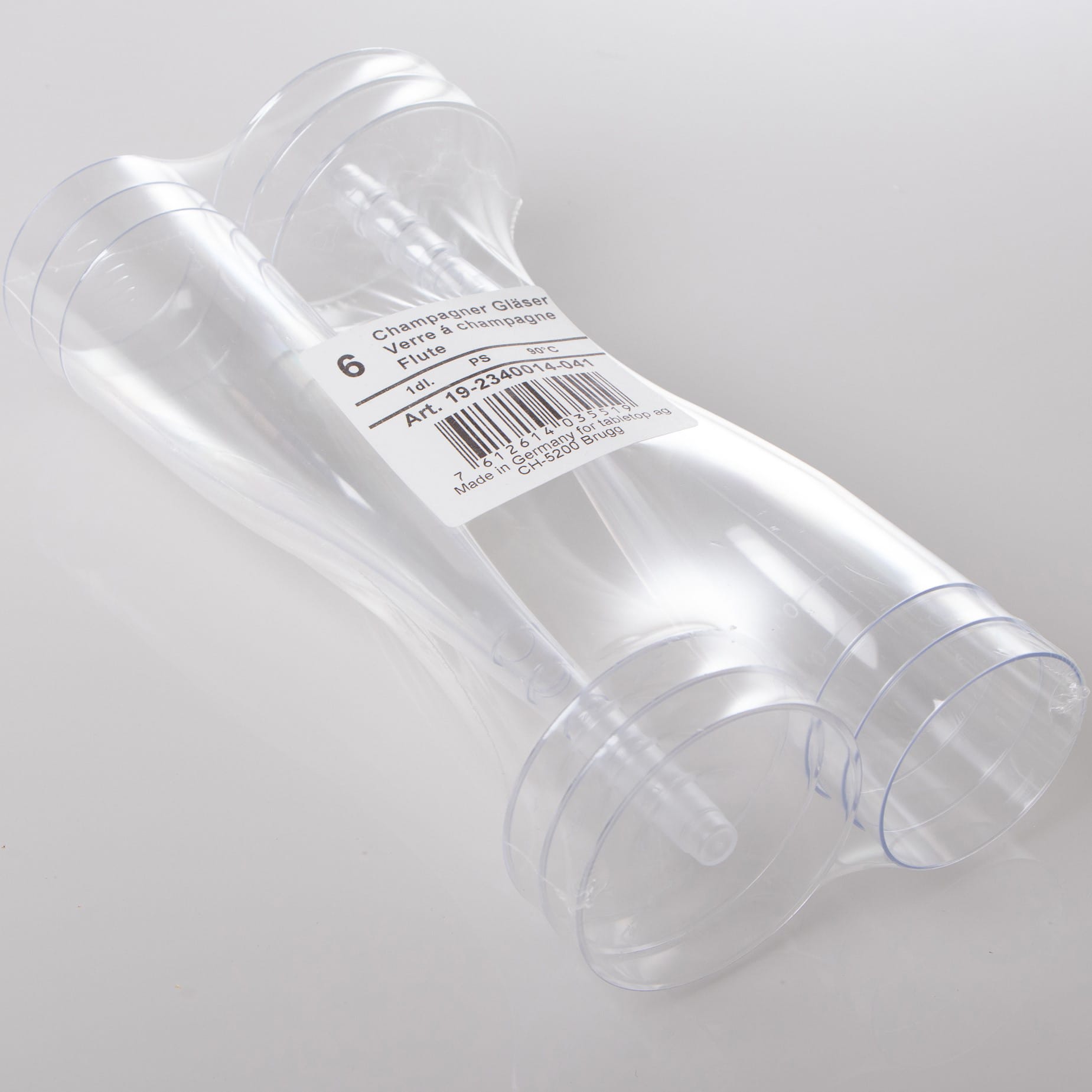 ELCO-23400140-041-7612614035519 ELCO Champagner-Glas 1dl 23400140-041 glasklar, 6Stk. – Hochwertig & günstig bei ShopDeca