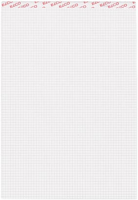ELCO-73511.17-7610425115604 ELCO Notizblock kariert 4mm A4 73511.17 weiss, 80gm2 100 Blatt – Hochwertig & günstig bei ShopDeca