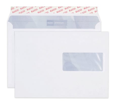 ELCO Couvert Office Fenster re. C5 74536.12 100g,hochweiss,Kleber 100 Stk.
