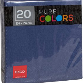 ELCO Serviette Zelltuch 24x24cm PC234020-465 3-lagig, dunkelblau 20Stk.