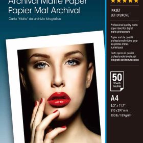 EPSON Archival Matt Paper A4 S041342 InkJet 189g 50 Blatt
