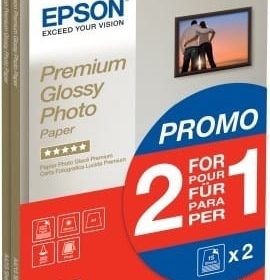 EPSON Premium Glossy Photo A4 S042169 InkJet, 255g 2x15 Blatt