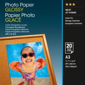EPSON Photo Paper Glossy A3 S042536 InkJet 200g 20 Blatt