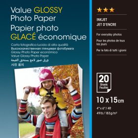 EPSON Value Photo Paper 10x15cm S400037 InkJet 183g 20 Blatt