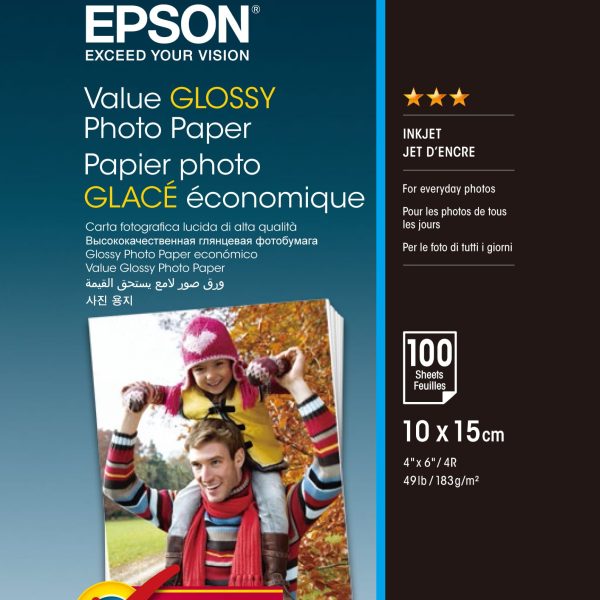 EPSON Value Photo Paper 10x15cm S400039 InkJet 183g 100 Blatt