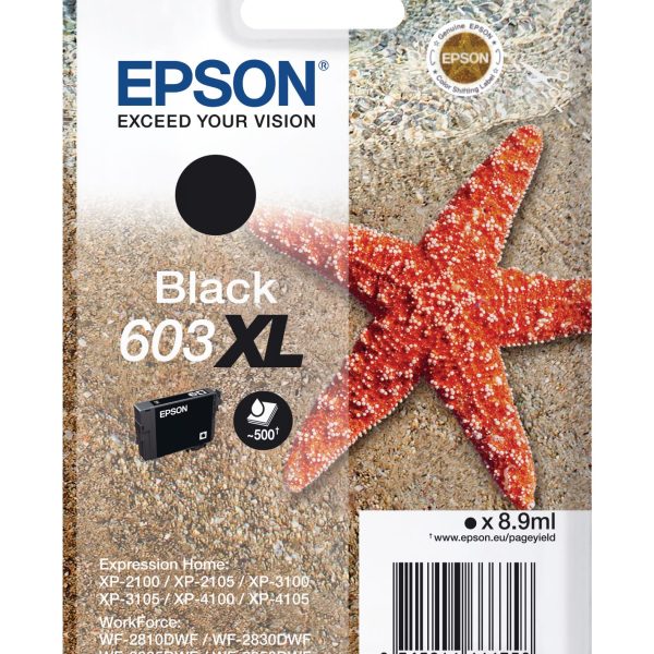 EPSON Tintenpatrone 603XL schwarz T03A14010 XP-2100 500 Seiten