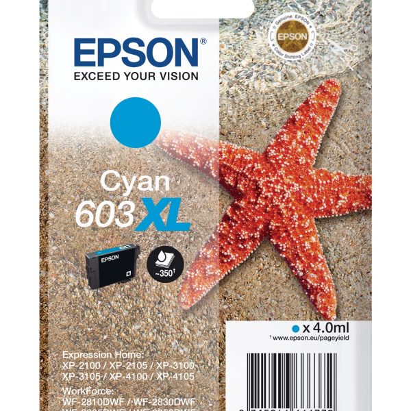 EPSON Tintenpatrone 603XL cyan T03A24010 XP-2100 350 Seiten