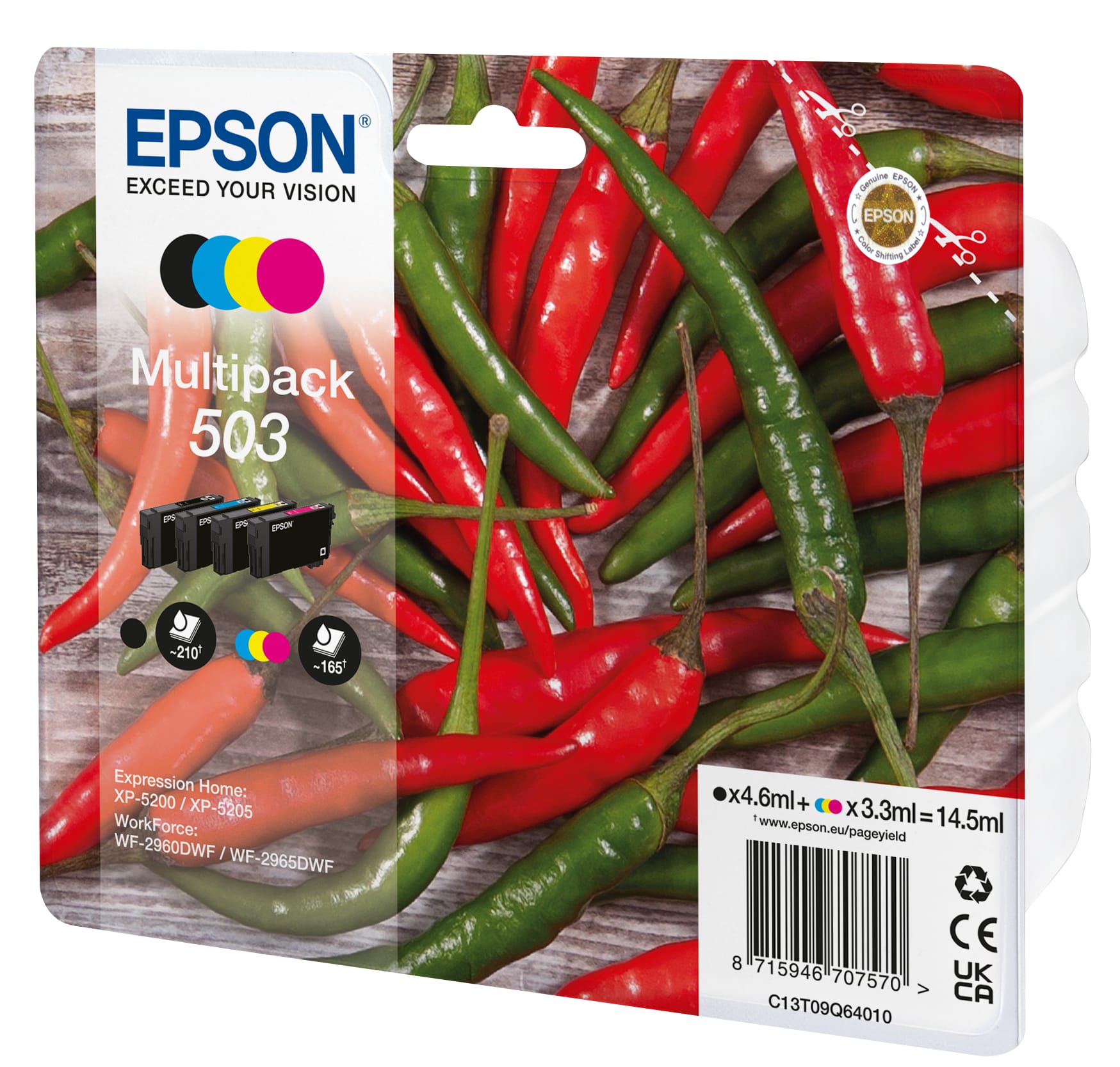 EPSON-T09Q64010-8715946707570 EPSON Multipack Tinte 503 CMYBK T09Q64010 WF-2960/65 4-color – Hochwertig & günstig bei ShopDeca